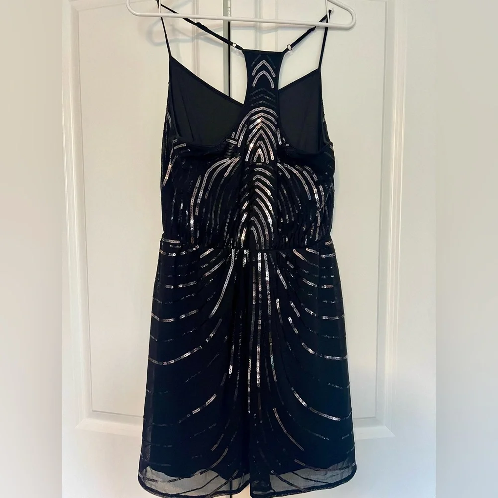 Express Sequined Racerback Dress, Size Medium, Like-New Condition - Picture 9 of 10